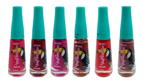 Kit 6 Esmaltes Teen Linha Unicórnio Infantil Atacado Make