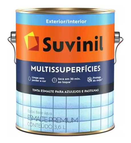 Tinta Para Banheiro E Cozinha Epoxi Base Agua Suvinil 3,2l