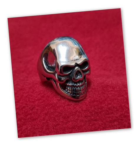 Anillo Acero Quirúrgico Calavera Keith Richard Excelente 