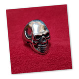 Anillo Acero Quirúrgico Calavera Keith Richard Excelente 