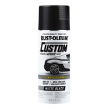 Rust-oleum Pintura En Aerosol De Laca Negro Mate Custom