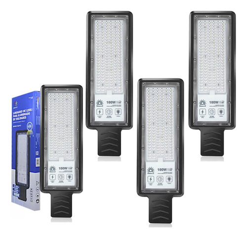 Lampara Alumbrado Publico Led 100w Suburbana Ip65 4 Piezas 