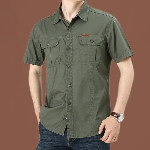 Camisas Cargo Para Hombre, Abrigo, Camisa Masculina, Blusas,