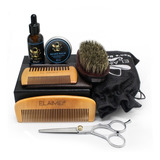 Beard Luxury Kit 7, Com +pincela+tesoura+óleo+creme