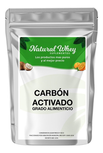 Carbón Activado Vegetal Grado Alimenticio 500 Gramos 