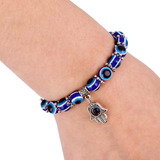 Pulsera Ojo Turco Mano De Fatima - Blue