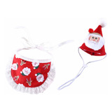 99lya Conjunto Navideño De Gorro Y Babero Compatible Con