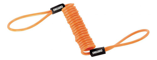 Cable Recordatorio Para Candado De Disco Moto Onguard 8056 Color Naranja