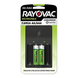 Cargador Rayovac Para 4 Pilas Aa/aaa + 2 Pilas Aa Recargable