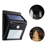 Arandela Holofote Leds Placa Energia Solar A Prova D´agua Nf