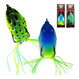 Kit De 2 Señuelos Ranas Ideal Pesca Tarariras Doradillo