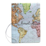 Capa Para Passaporte Mapa Mundi World Trip Cores