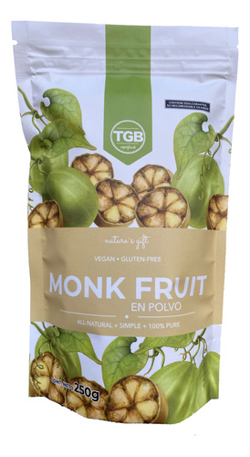 Fruto Del Monje 100% Puro Monk Fruit Natural Polvo 250 G