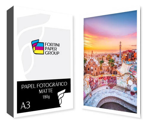 100 Folhas Papel Fotográfico Matte 180g A3 Fosco Premium