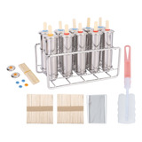 Kit De Moldes Para Paletas De Polo De Hielo De Acero Inoxida