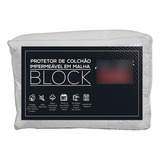 Protetor F.a. Block Malha Impermeável Solteiro King 96x203 Cor Branco