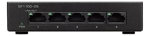 Switch 5 Puertos Cisco Sf110d-05 10/100mbps No Administrable