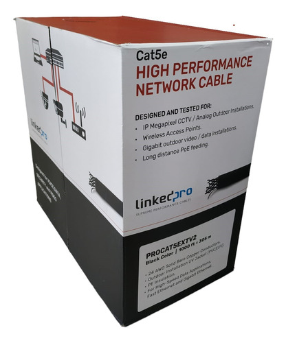 Bobina Cable Cat5e Ftp Blindado Para Exterior Easy-pull 