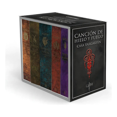 Libro Paquete Juego De Tronos Arte Casa Targaryen, de George R. R. Martin, vol. 1\u002F2\u002F3\u002F4\u002F5. Editorial Penguin Random House | Meses sin interés