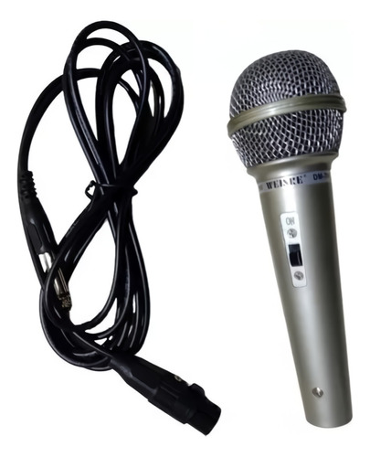 Micrófono Profesional Dinámico Profesional Alambrico 2.5m