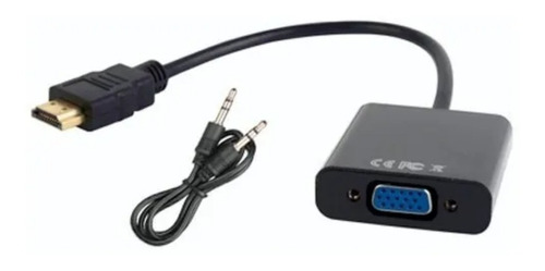 Cable Adaptador Hdmi A Vga Con Audio Conversor Convertidor