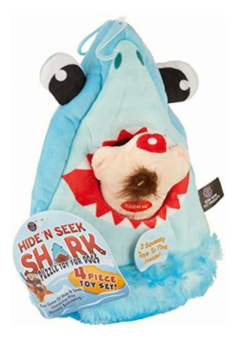 Bow Wow Pet Shark Hide & Seek Juego De Dientes De Peluche (4