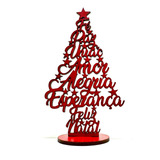 Enfeite Árvore De Natal / Palavras / Decoração Mdf