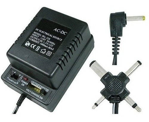 Adaptador Corriente Universal Multivoltaje 110v 1a Plug Dc