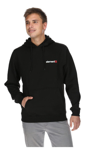 Polerón Unisex Vertical Hoodie Negro Element