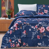 Cobredrom Casal Queen Size Grosso Nyla 200 Fios Floral