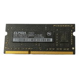 Memória Notebook Elpida 2gb Pc3-12800s-11-10-b2 Preto