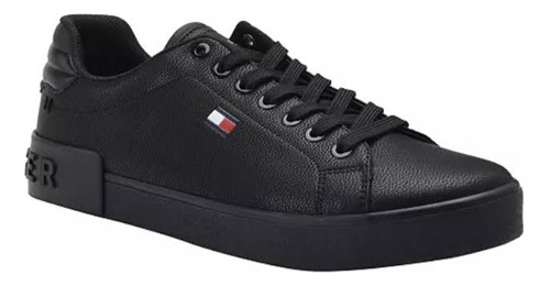 Tenis Tommy Rezz Todo Negro 100% Original Para Caballero