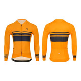 Jersey Ciclismo M/l Hombre Gw Basic Amarillo