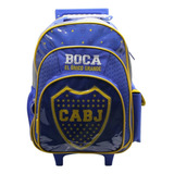 Mochila Escolar Boca Juniors El Unico Grande Con Carro