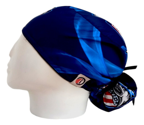 Gorro Quirúrgico Junior Azul Antifluido + Lanyard 