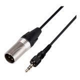 Cabo Audio Mic 3.5mm Trs P/ 3pin Xlr P/ Sony Uwp V1 D11 D20