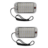 Par Luminária Cabine Caminhão Led Bivolt 12v/24v 15cm 48leds