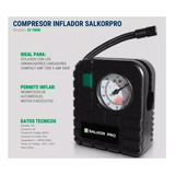 Compresor Aire Inflador Portatil 12v Auto Cargador Salkor 