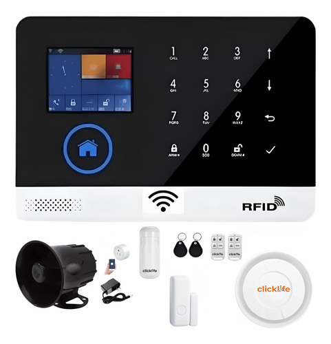 Alarma Wifi Casa Negocio Doble Sirena 15w Inalambríca Kit 2