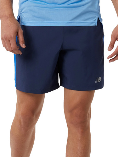 Short New Balance Accelerate Hombre Running Azul