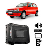 Caixa Slim Fiat Uno Mille 2004 A 2015 350w Rms Amplificada