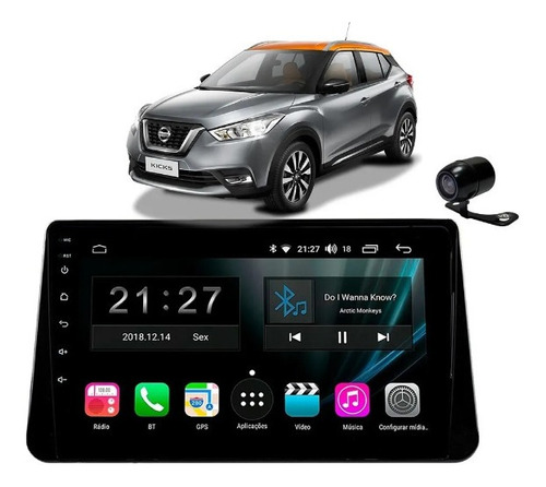 Multimídia Kicks 10 Poleg  Carplay Android Auto Aikon Próton