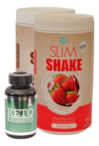 Keto Advanced + 2 Slim Shake Control De Peso