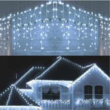 Luces De Navidad Y Decorativas Deco Estrella China Cortina 4m De Largo 220v - Blanco Frío