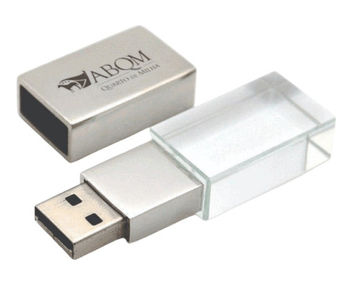 Pen Drive Vidro/cristal Personalizado 16gb