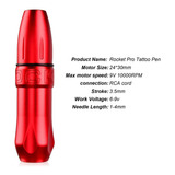 Kit Tattoo Pen Rocket Pro, Fuente Precision Power Hp2, Pedal