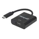 Convertidor Manhattan Video Usb Tipo C A Hdmi 151788 Negro