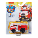 Paw Patrol Vehículo Con Figura Marshall Movie True Metal