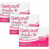 Gelcavit Mulier Isoflavonas C/30 Caps Pharmacaps - 3 Pack Sabor Sin Sabor