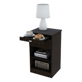 Mesa De Luz Con Desayunador 1 Cajon Moderno Premium